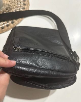 Bandolera Piel Hombre El Potro Negra