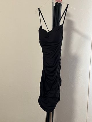 Abito elasticizzato nero taglia unica