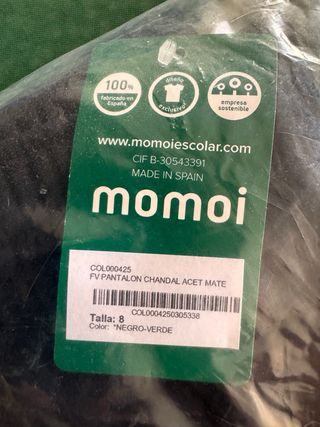 Chándal niño colegio fundación victoria talla 8