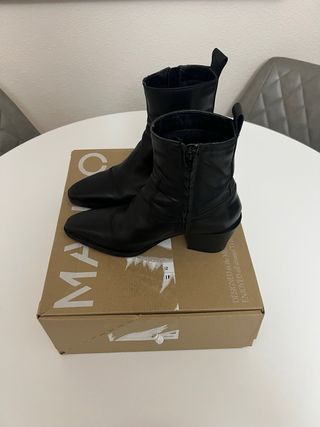 Botines Mango Piel Talla 37