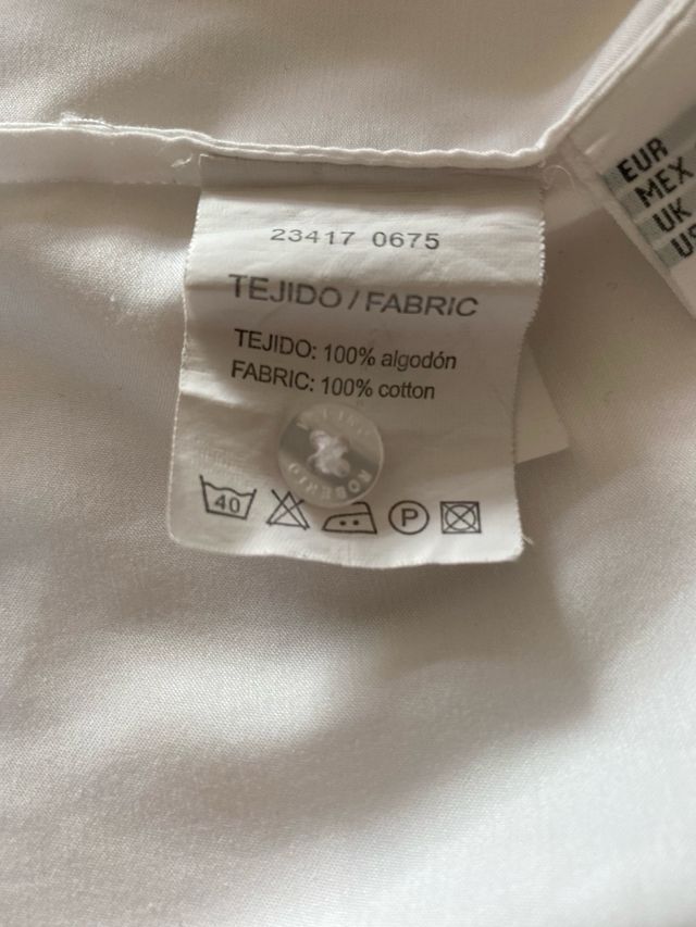 Camisa manga larga Roberto Verino blanca