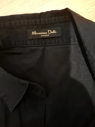 Camisa negra Massimo Dutti mujer
