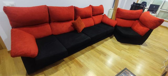 Sofá modular 5 plazas tela