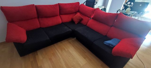 Sofá modular 5 plazas tela
