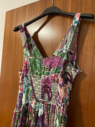Vestido largo estampado Talla S