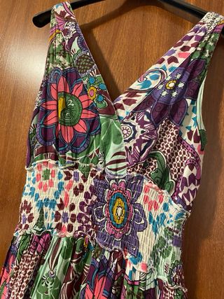 Vestido largo estampado Talla S