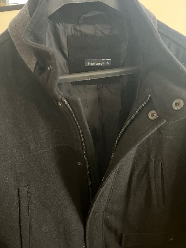 Abrigo caballero negro