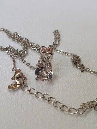 Collar Plata y Swarovski Corazón