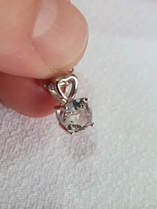 Collar Plata y Swarovski Corazón