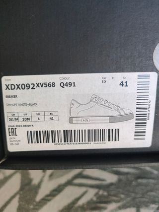 Zapatillas Armani Exchange Talla 41