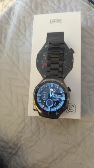 Reloj ALE-HOP Negro y Plateado
