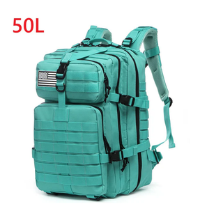 Mochila Táctica 50L Esmeralda con 2 Parches