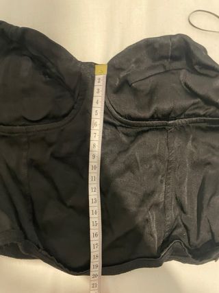 Top Corsé Negro Zara
