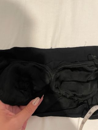 Top Corsé Negro Zara