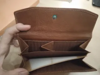 Billetera de piel The Craftsman marrón