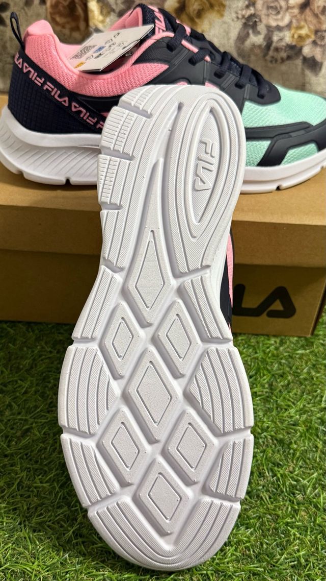 Zapatillas Fila Mujer Rosa y Turquesa