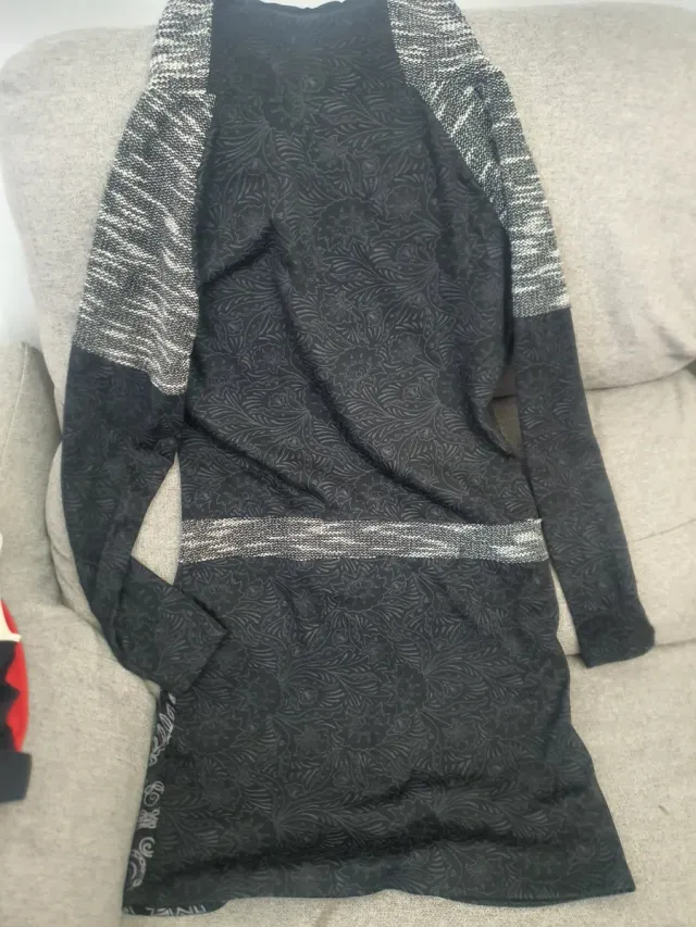 Vestido Koroshi Negro/Gris Talla S