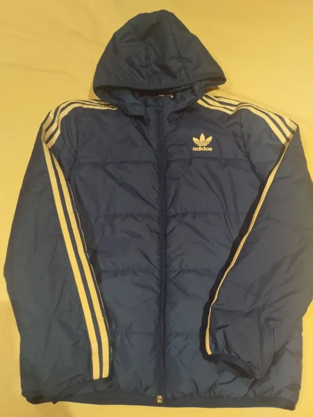 Chaqueta Adidas Azul con Capucha
