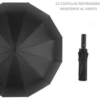 Paraguas Plegable Automático Negro