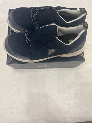 Zapatilla de seguridad POSSTER azul y blanco