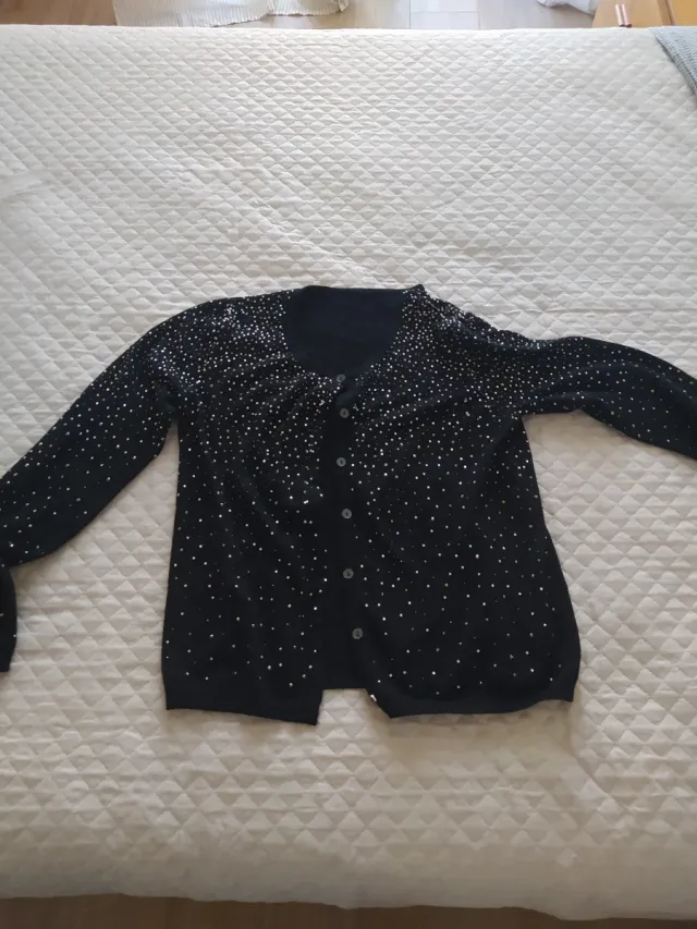 Cardigan donna con strass