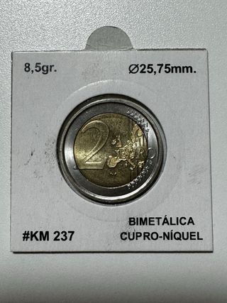 Moneda 2€ conmemorativa Italia 2004 UNC 