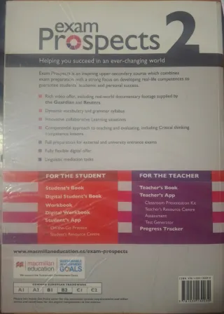 EXAM PROSPECTS 2 Workbook y Student's App: cuad...
