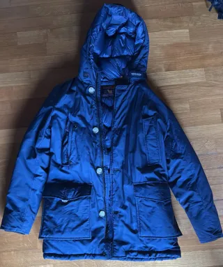 Parka imbottito Woolrich ragazzo blu