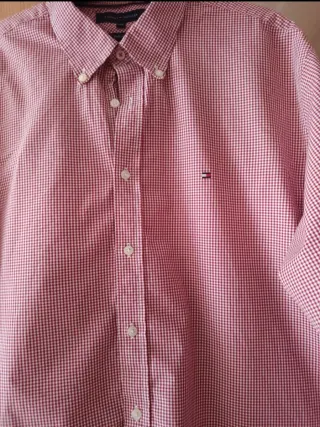 Camisa Tommy Hilfiger cuadros rojos 