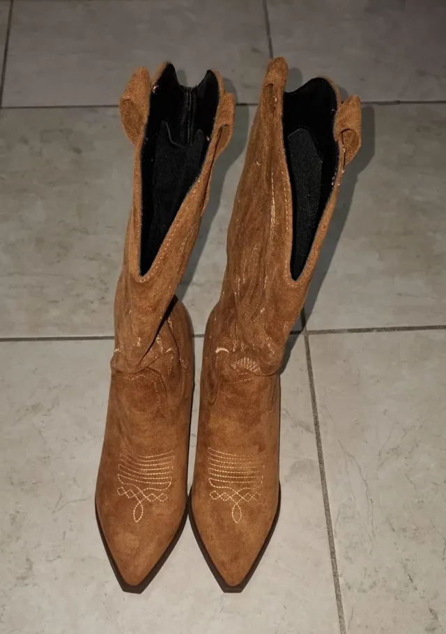 Stivali texani donna marroni