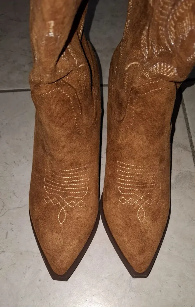 Stivali texani donna marroni
