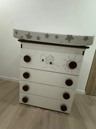 Mueble infantil cambiador con bañera marca mi cuna