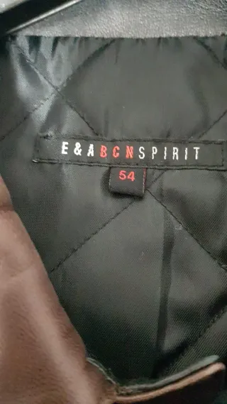 Chaqueta de piel hombre marrón