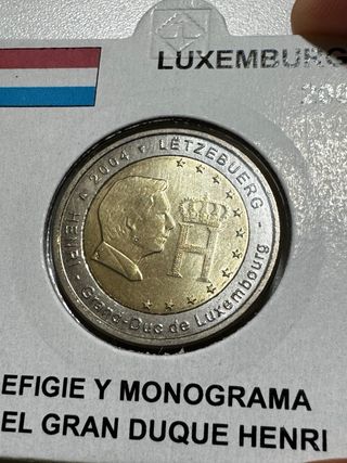 Moneda 2€ Luxemburgo 2004 Conmemorativa UNC