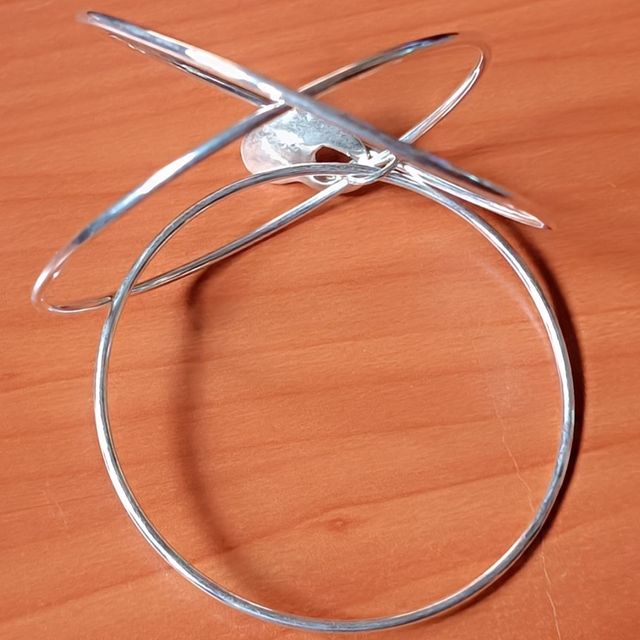 Pulsera 3 aros finos con corazón