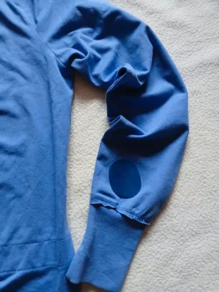 Felpa Champion con cappuccio blu/gialla taglia S