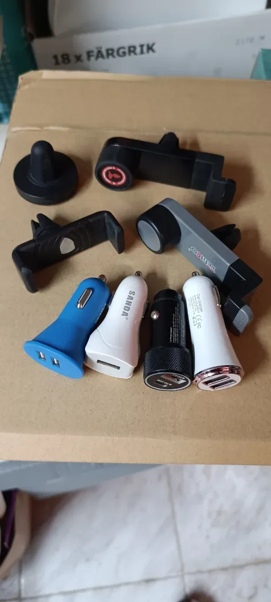 Lote Cargadores Mechero Móvil Samsung