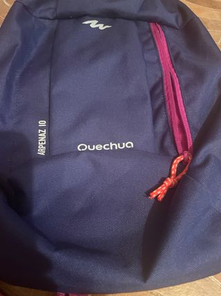 Mochila Quechua Azul y Rosa