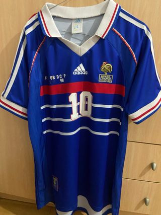 Camiseta Francia 1998 Nº10 Zidane Adidas