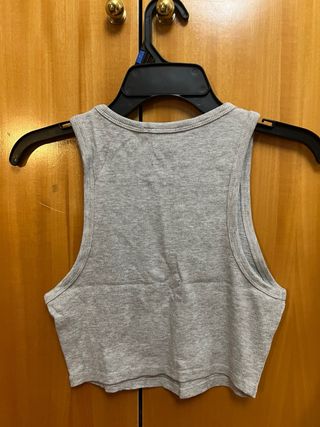 Top corto ZARA gris