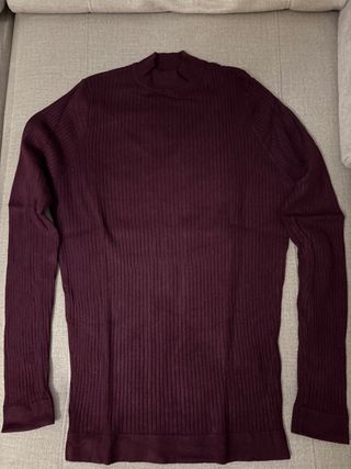 Jersey Zara granate ajustado