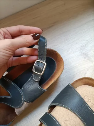 Sandalias de piel