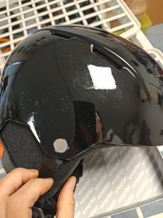 Casco sci donna nero lucido