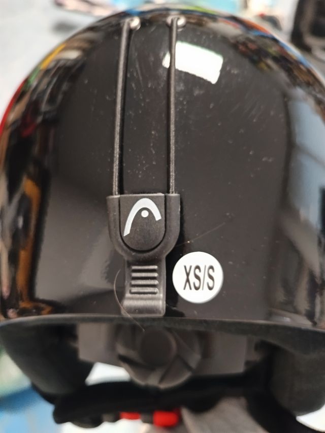 Casco sci donna nero lucido