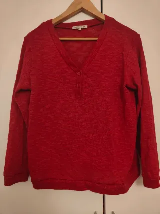 Jersey rojo Natura manga larga