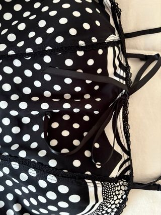 Top Corsé Estampado Puntos Talla S