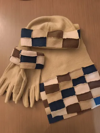 Conjunto bufanda, gorro y guantes