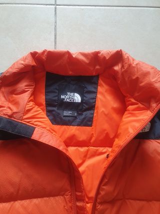 Chaleco The North Face Plumas Naranja Negro