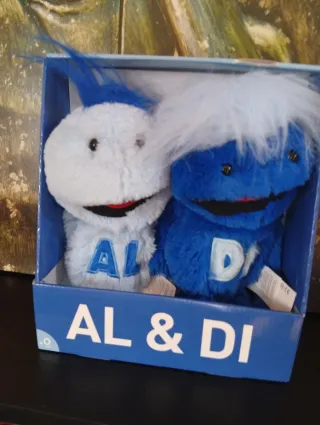 Muñecos AL & DI de peluche