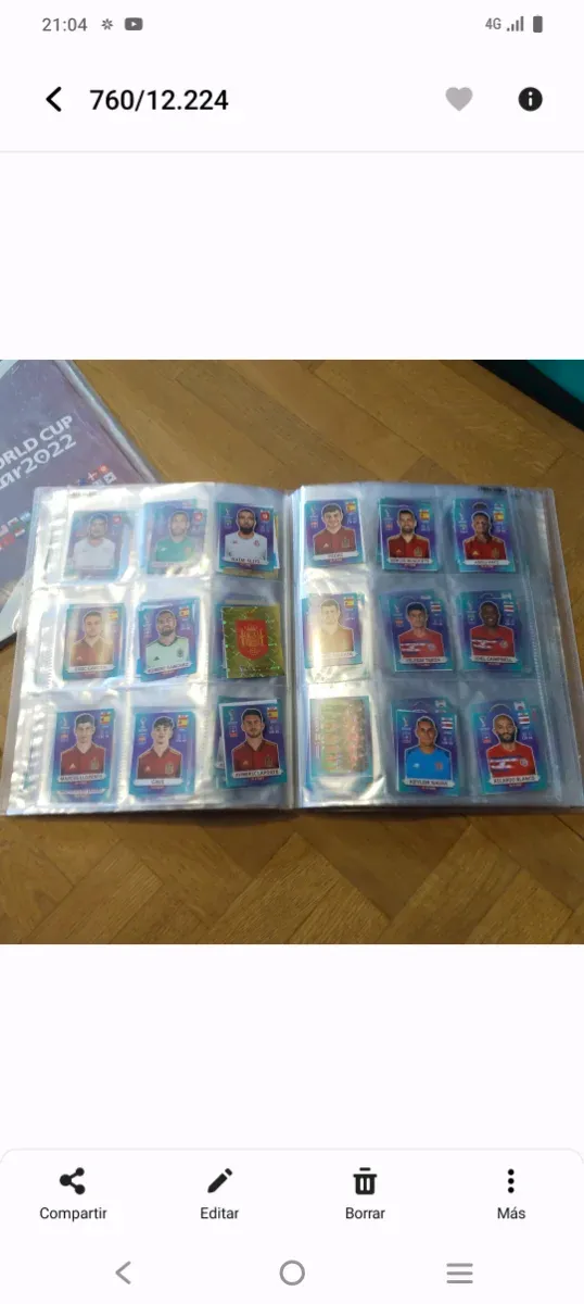 Colección Álbum Stickers Mundial Qatar 2022 Panini